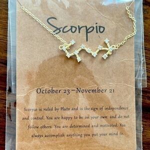 NWT zodiac Scorpio necklace
